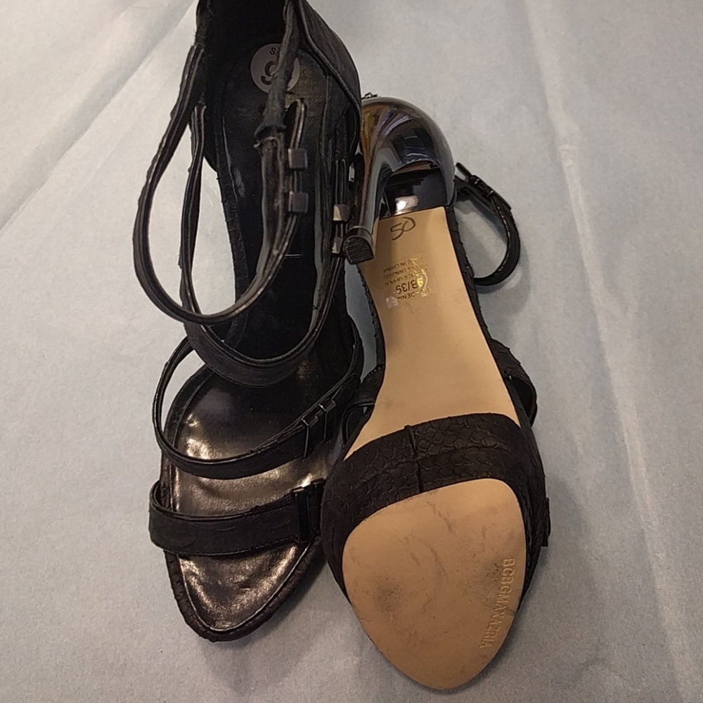 Bcbgmaxazria Denize Glazed Python Sandals 7.5 - image 6